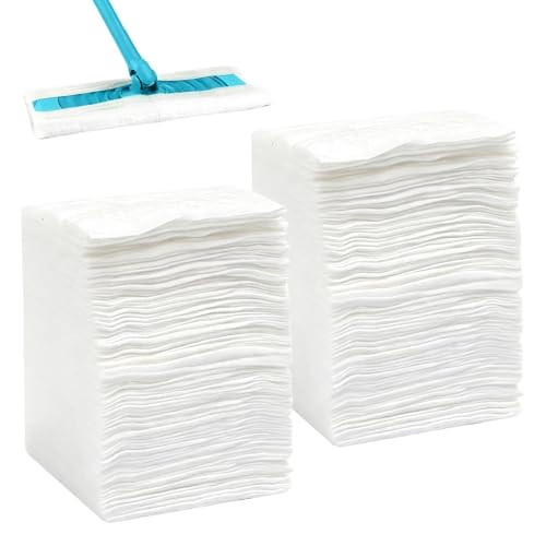 200Pcs Speed Mop Refill, Disposable Antibacterial Cleaning Dry Sweeping Cloths Pads | Dust Magnet Dry Wet Floor Wipes for Flash Speed Mop | Multi-Surface Kitchen Home