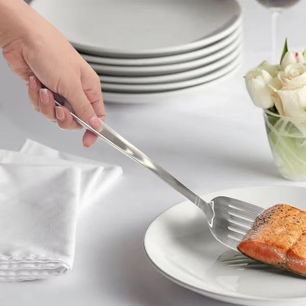 Miniatura 5 de Our Table - Juego de utensilios de acero inoxidable para cocinar y servir de 3 piezas, cucharón de sopa de cocina, cuchara de cocina, espátula