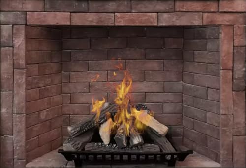 8er-Set Keramikholz Deko-Holz für Bio-Ethanol oder Gas Kamin hitzebeständige Keramik-Holzscheite Kaminholz