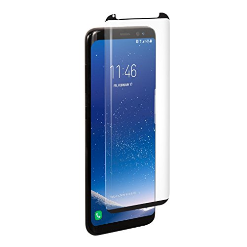 BodyGuardz - Pure Arc Glass Screen Protector for Galaxy S8, Ultra-thin Tempered Glass Screen Protection for Samsung Galaxy S8