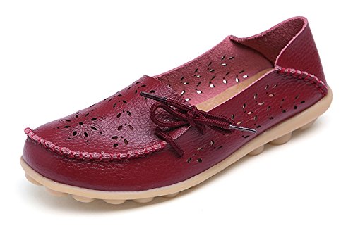 Image of VenusCelia Women's Breathable Comfort Walking Office Flat Loafer