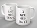 I like his beard, I like her butt mug set, His and Hers Mug Set, Funny Mug, Coffee Mug, Gifts Mug, Unique Drink Mug, This a Perfect Gift