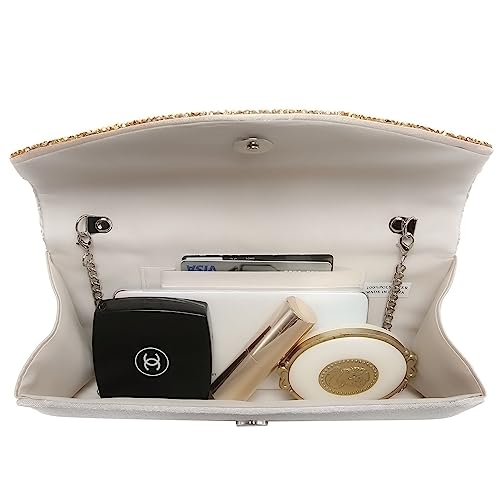 Image of Dasein Women's Rhinestone Evening Clutch Purse, Formal Bag