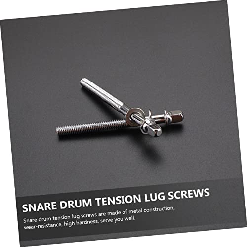 6 Pack Snare Drum Lug Screws Claw Hardware Drum Set Parts Replacement Tension Rods miniatura 5