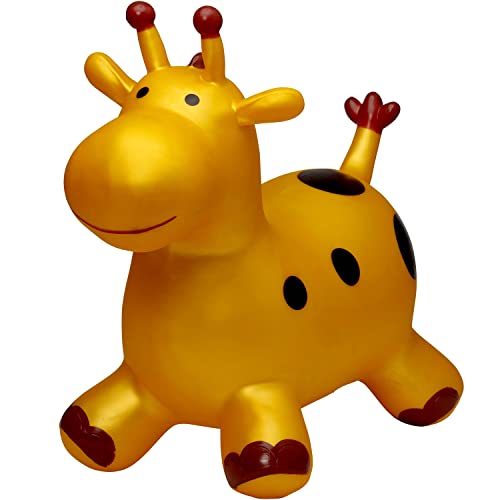 Pink Papaya Hüpftier Giraffe Alex, Hüpf-Pferd ab 3 Jahren, bis 50 kg,...