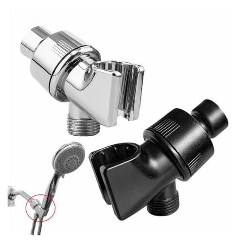 Support de bras de douche pivotant G1/2 noir pour une douche familiale modulable - 2