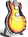 ES-335 Vintage Sunburst Guitar Replica - 1:4 Scale Model Mini Guitar
