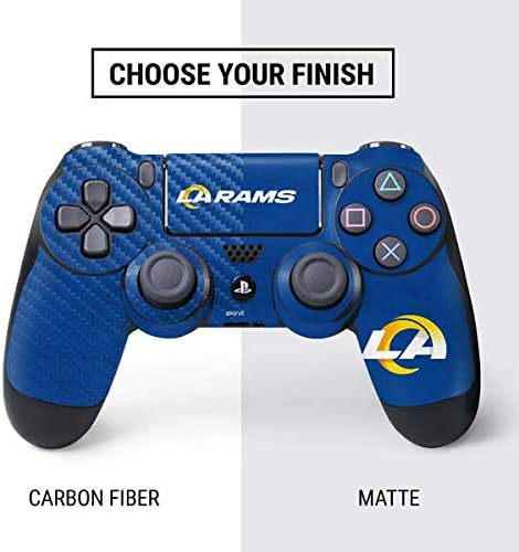 Vista 43 de Skinit Decal Gaming Skin Compatible with PS4 Pro/Slim Controller - Officially Licensed NFL Los Angeles Rams Design