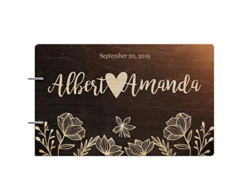 Just Customized Mr Mrs Wedding Guest Book for Bride & Groom
