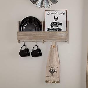 VHC Brands Sawyer Mill Windmill Graphic/Print Chambray Cotton Farmhouse Tabletop Kitchen Fabric Loop Stenciled Tea Towel, Set 6.5x18, Khaki VHC Brands Sawyer Mill Windmill GraphicPrint Chambray Cotton Farmhouse Tabletop Kitchen Fabric Loop Stenciled Tea Towel Set 65×18 Khaki