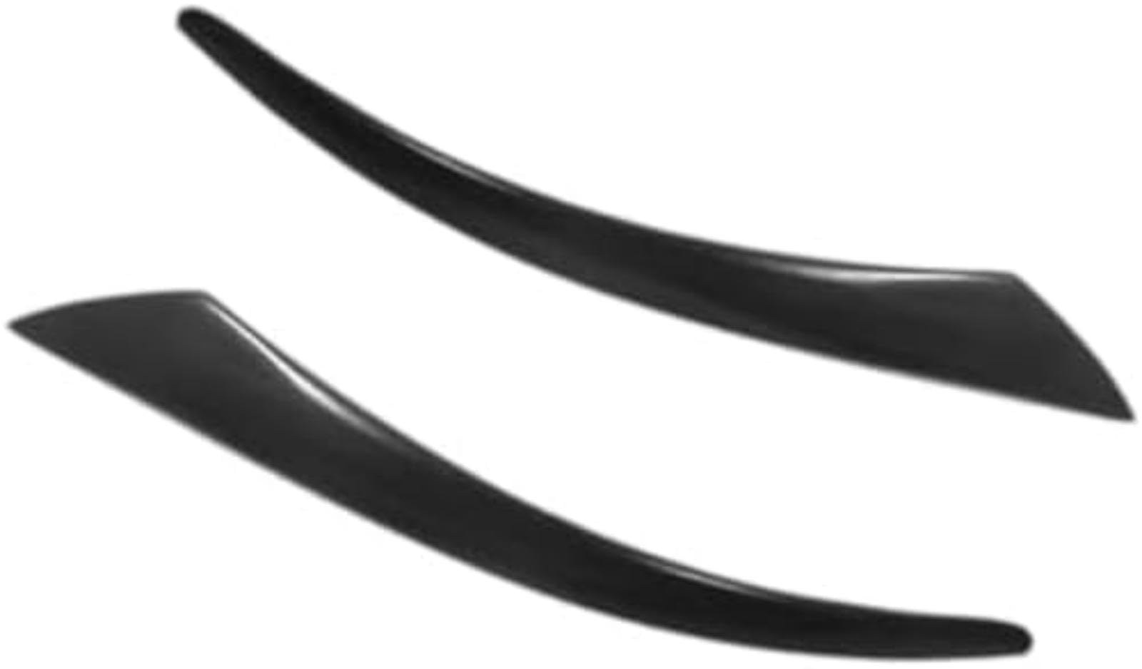 Listwa ozdobna reflektorów, dla Volvo S40 V50 2004–2010, 2012 – czarna listwa ozdobna reflektorów, element dekoracyjny, naklejka na przednią część reflektorów Stylizacja przedniej listwy