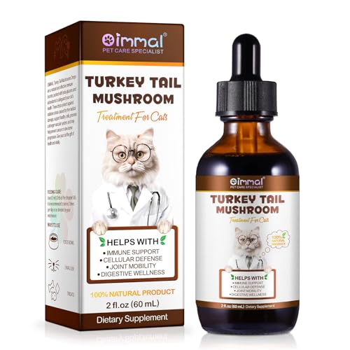 Mushroom Drops for Cats, Natural Cat Immmune Mushroom Liquid Drop