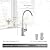 AguaStella AS09SS Stainless Steel Kitchen Water Filter Faucet RO Faucet for Most Reverse Osmosis Units or Water Filtration System in Non-Air Gap