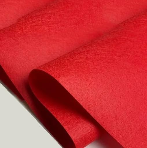 3 METROS DE TELA FIELTRO - Fieltro Suave de Color Liso Usos: Manualidades,Decoración y disfraces para Ropa, Accesorios, Patchwork - Ancho 90 cm - (ROJO,) | Ya disponible en tu tienda friki favorita! En mundofriki.es!