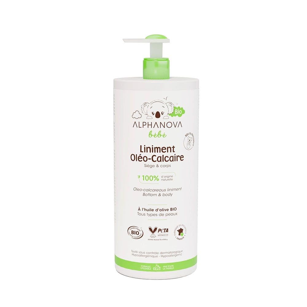 Alphanova Liniment oléo-calcaire à l'huile d'olive bio 900 ml