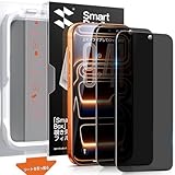 【覗き見防止】SmartDevil iPhone17Pro用ガラスフィルム 2枚セット プライバシー保護 ガイドボックス付き 貼り付け超簡単 自動除塵 米軍MIL規格 黒縁なし 落下保護 滑らかな手触り 指紋防止 iPhone17Pro 対応 保護フィルム