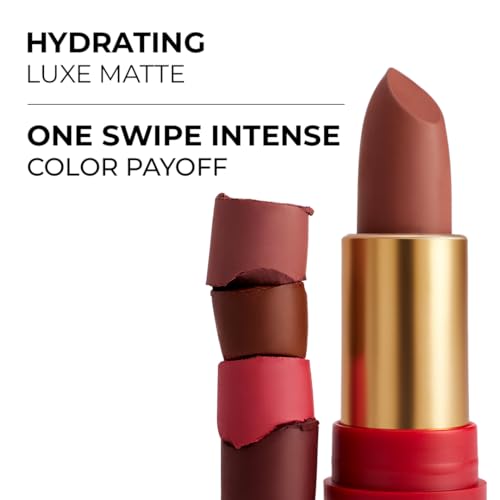 Image of LoveChild Masaba 90s Drip Meetha (Mauve) Luxe-Matte Lipstick with Intense One-Swipe Color Payoff in High-Pigment HD Creme Matte Formula, 4gm