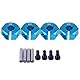 Dilwe Universal-Rad-Sechskant-Adapter, 12mm für 1/10 RC Auto (6 mm / 0,24 Zoll - Blau)
