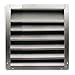Louver, Intake, 18-30 In, Aluminum