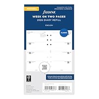 Filofax Personal Week on two pages English 2026 diary 26-68421