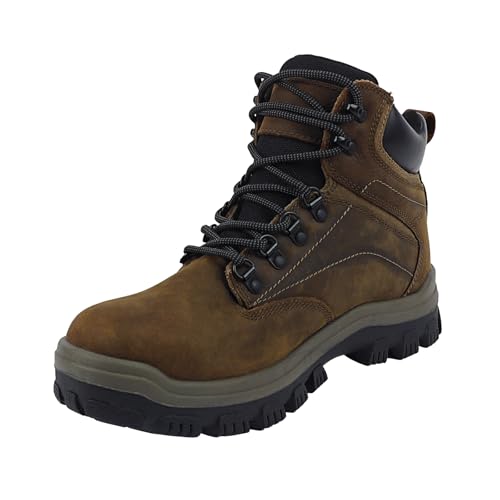Image of Mens steel toe work boots - ASTM Steel Toe + Waterproof + 2 Different Insoles + Anti-slip Rubber Outsole + Multiple Application Scenarios