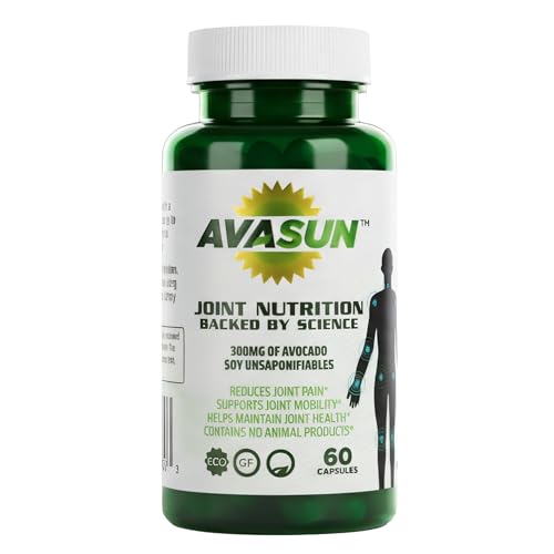 AvaSun ASU Joint Supplement 300mg Avocado Soy Unsaponifiables 60 Count