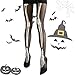 Accessoires de günstig Kaufen-Lithyc Halloween-Skelett Lange Socken- Halloween Netzstrumpfhose Schwarz,Tag Der Toten Strumpfhose -Halloween KostüM Accessoires,geeignet für Maskeradepartys und Festivalkostüme
