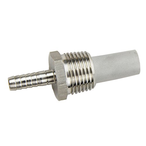 UP100 Stainless Diffusion Stone 0.5 Micron Oxygen Stone Homebrew 1/2''MPT