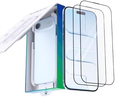 2 Pack Screen Protector for iPhone Air, Bubble-and-Dust-Free HD T...