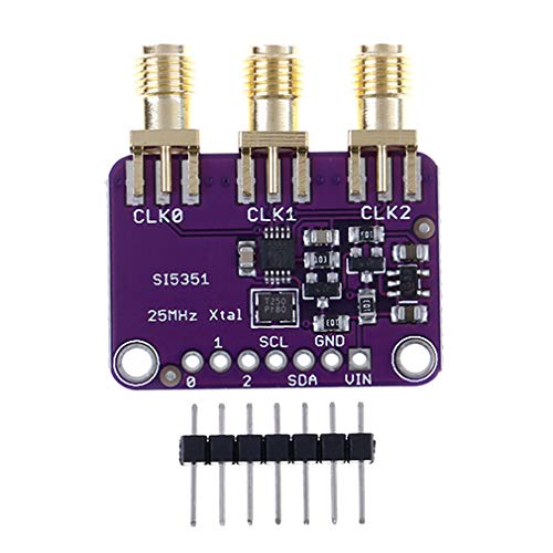 Image of Hailege Si5351A I2C 25MHZ I2C High Frequency Signal Generator Breakout Board Square Wave Frequency Generator Signal Generator 8KHz to 160MHz 3-5VDC for Arduino