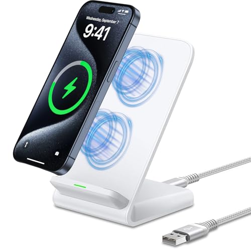 Chargeur a Induction pour iPhone 17 Pro Max 16 15 14 13 12 11, 15W Chargeur sans Fil Charge Rapide pour Samsung Galaxy S21 S22 S23 S24 FE S25 Ultra, Chargeur...
