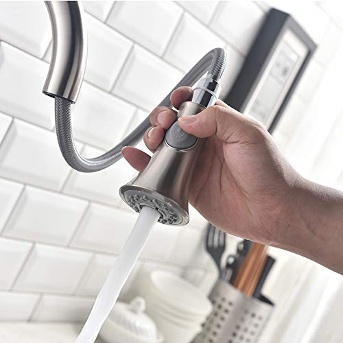 Robinet de cuisine double bec évier de cuisine avec ressort et grue