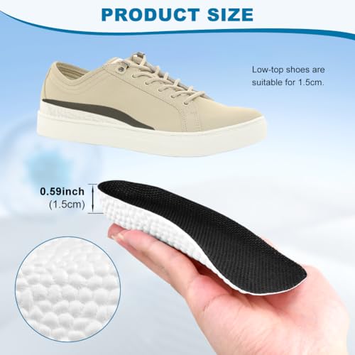 2 pares de plantillas elevadoras para hombres y mujeres miniatura 2
