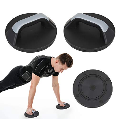 Travigo Latex Resistance Push Up Disk Balance Board Set W/Pouch No Slip Push Up Bars For Floor Exercise - Perfect Pushups For Men, Women - Strength Training Portable Gym Equipment #TOP5