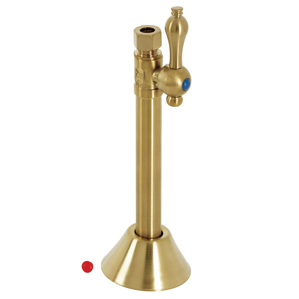 Robinet d'arrêt avec rallonge 12,7 cm Kingston Brass CC83257 laiton brossé