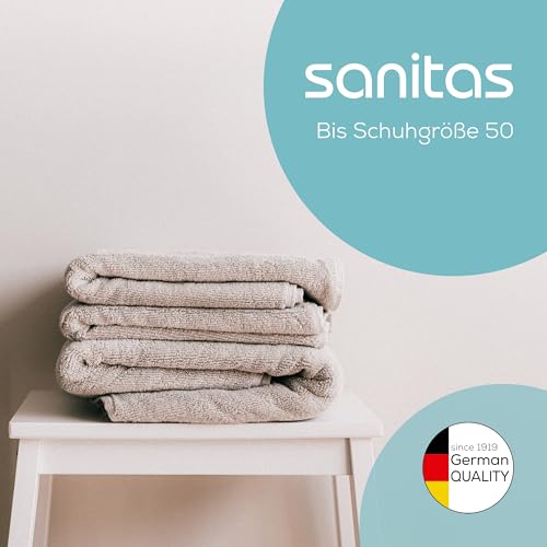 Sanitas SFB 07 Fußbad, Verwöhn-Massage für Zuhause mit Vibrations- & Sprudelmassage, Fußreflexzonenmassage, Wassertemperierung, zur Entspannung für strapazierte Füße, bis Schuhgröße 50