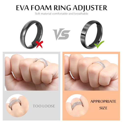 Image of MAYCREATE Ring Size Adjuster 4-Color EVA Rings Adjuster for Loose Rings Multi Size Customized Removable Adhesive Ring Tightener