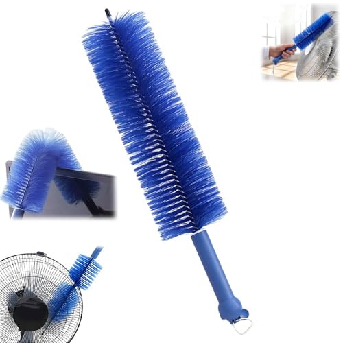 Image of Fan Cleaner Brush, Flexible Ceiling Fan Cleaner, New Bendable Dusting Brush for Electric and Blind, Reusable Microfiber Dust Collector (Blue)