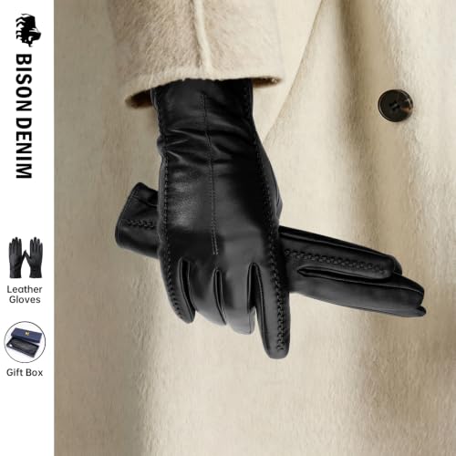 BISON DENIM Sheepskin Cashmere Gloves