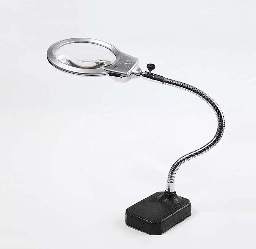 Okulary powiększające, szkło powiększające na biurko Lampa LED do czytania książek Naprawa magazynów Beauty Lupa o dużym powiększeniu interesting