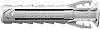 fischer Expansion dowels SX Plus 12 x 60 box of 25 nylon dowels dowels for optimal hold for fixings in concrete solid brick aerated concrete perforated bricks and much more.