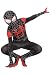 Kids Toddler Spider Verse Miles Morales Gwen Jumpsuit Bodysuit Black Spider Tights Zentai Costume (Miles Morales, Child S/90-110 cm)