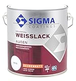 Sigma Universal Weisslack aussen weiss 2,5L Kunstharzlack (seidenmatt)