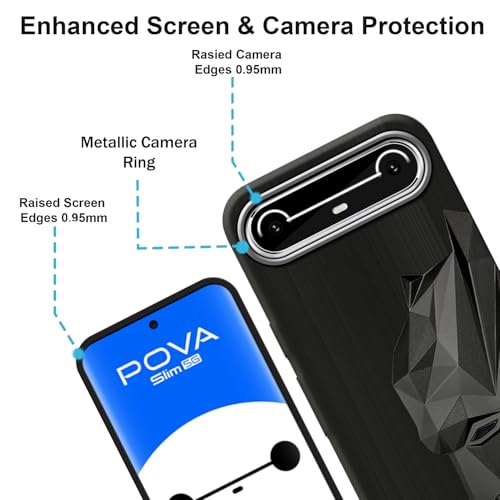 Image of VIDO Exclusive Soft Back Case Cover for Tecno Pova Slim 5G (Shock Proof |360 Degree Complete Protection)