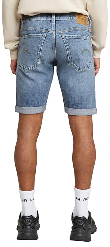 G-STAR Uomo Mosa Shorts, Blu (Faded Sea Point Blue D24430-D930-H078), 30 - 2