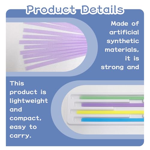 JDNFKG 120 Stück Zahnschleifpapier, Zahnpolierstreifen, Zahnpflegemittel Zum Reinigen Der Zahnlücken.