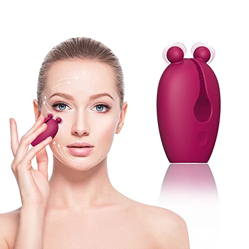 Voryisaya Facial Skin Care Tools - Face/Eye Wrinkle Reduction, Anti-Aging, Skin Rejuvenation, Facial Firming Treatment, Relieve Dark Circles, Puffiness And Fatigue -Rose Red #TOP21