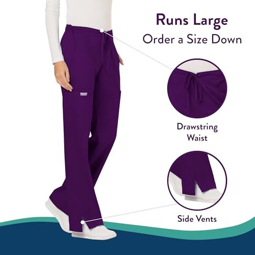 image for Cherokee WW Revolution Women's Mid Rise Straight Leg Pull-on Pant,D3Eg