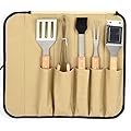SDVantage Portable Grilling Utensil Kit, 5PCS BBQ Grill Tools Set, Grill Accessories, Grilling and Camping Cooking Utensils Set for Travel, Picnics, RVs, Camping, BBQs, Parties