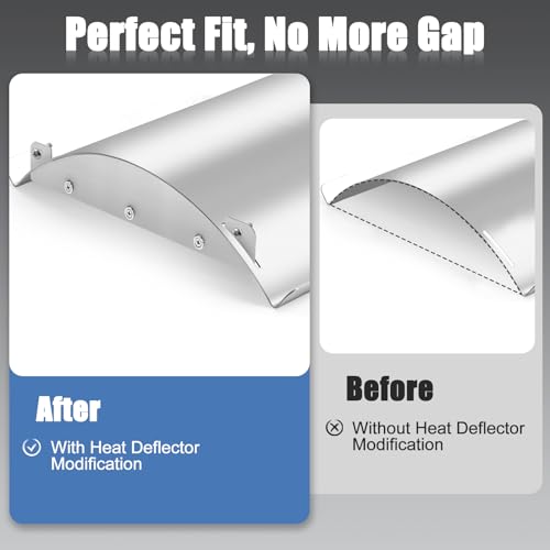Image of Criditpid Heat Deflector Modification for Pit Boss Austin XL, Pro Series, Rancher XL, PB1150, PB1100 Grill Parts, Stainless Steel Air Gap Mod, Heated Diffuser Plate Cover for Pit Boss Accessories